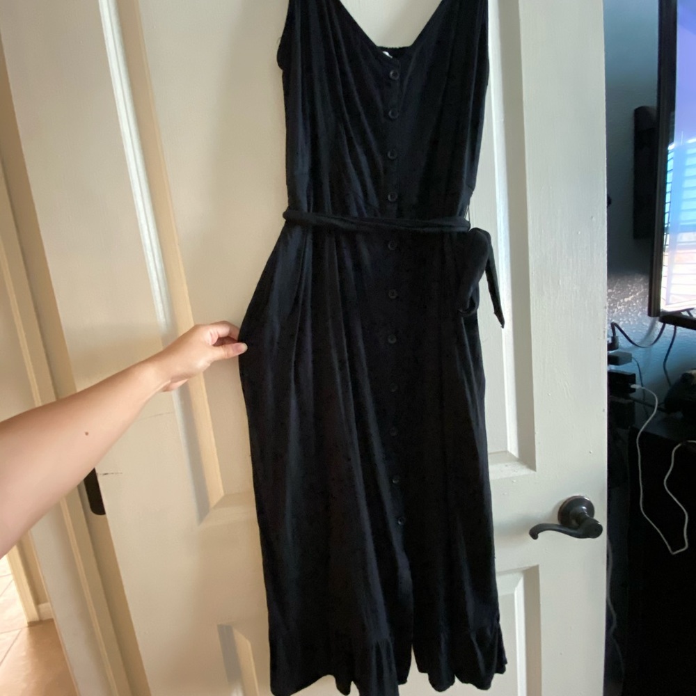 Abercrombie & Fitch belted button front dress